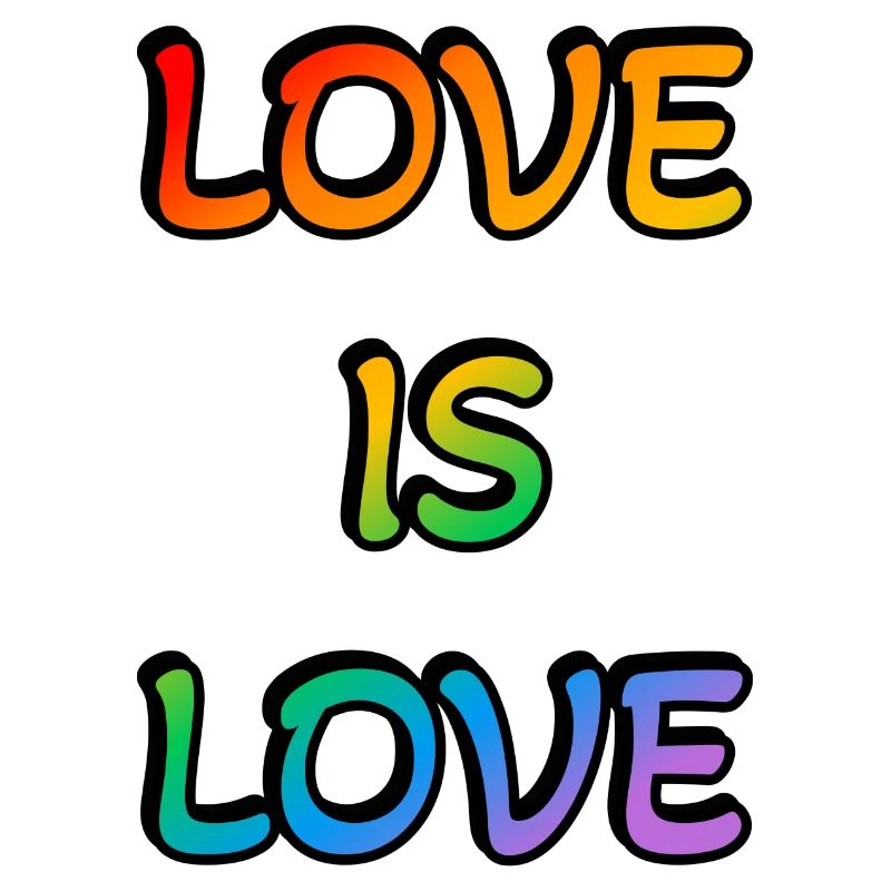 Regenbogen-Liebe ist Liebe