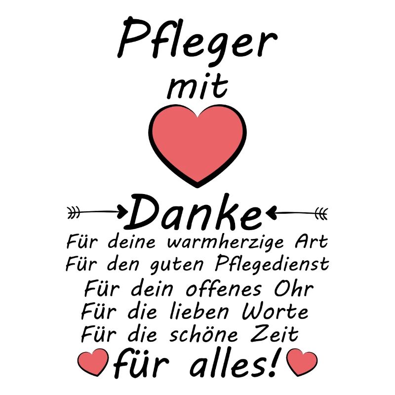 Danke sagen Dankeschön an Pflegedienst Pfleger