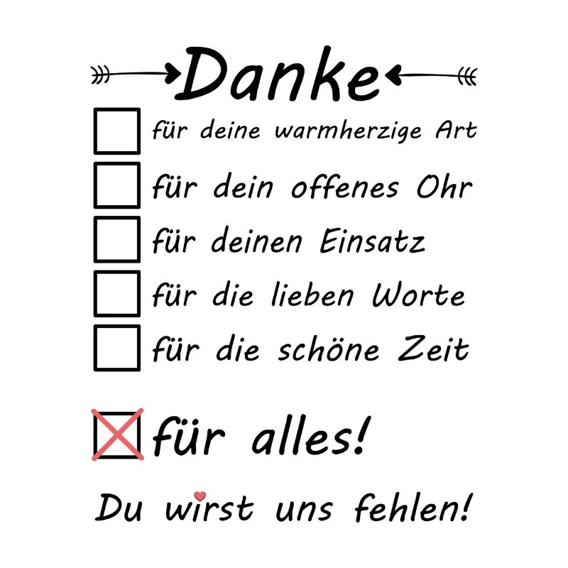 Mitarbeiter Abschiedsgeschenk Abschied