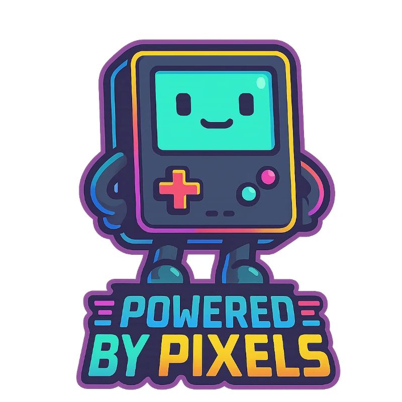 Bot pixelisé avec message renforcé