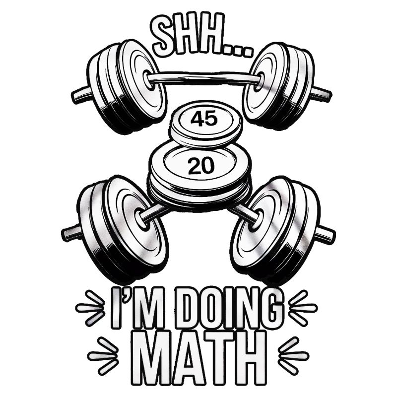 Chut... Je fais des maths - Funny Gym Design