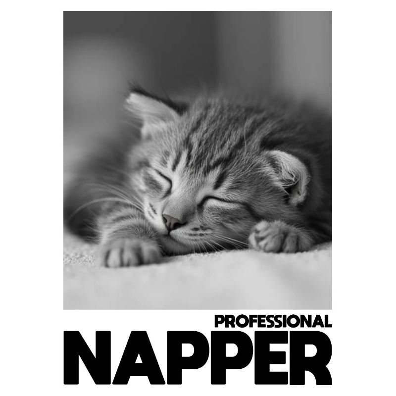 Professional Napper – Sleeping Cat