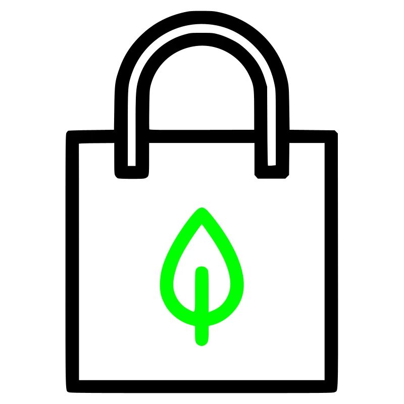  Stoffbeutel Tasche Blatt