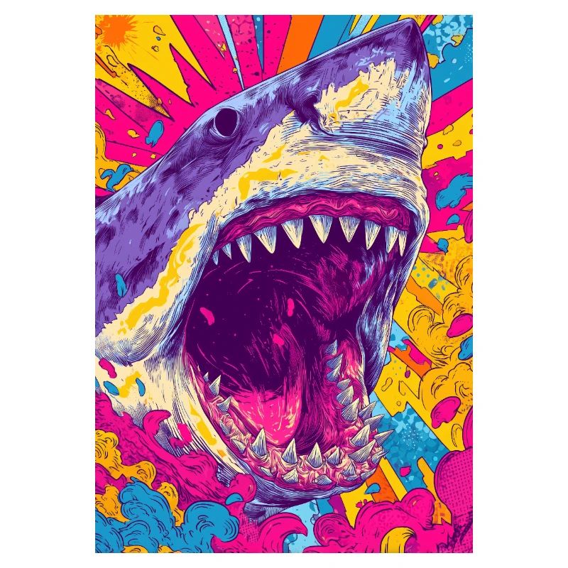 Psychedelic Shark Burst