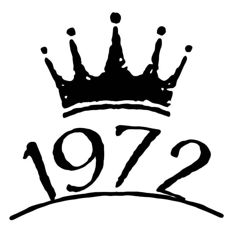 Krone 1972 Année de naissance Tshirt design