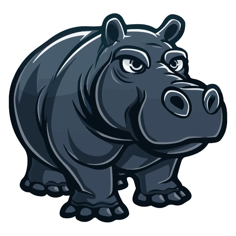 Bande dessinée hippopotame