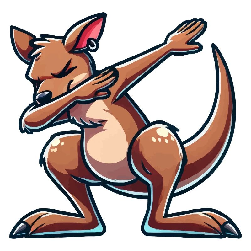 kangaroo dabbing