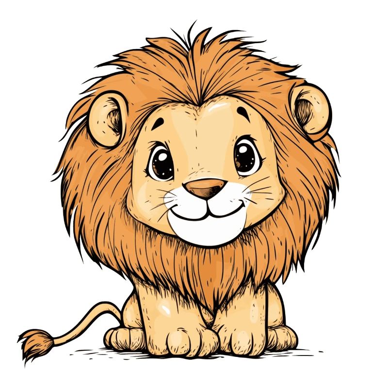 Petit lion mignon