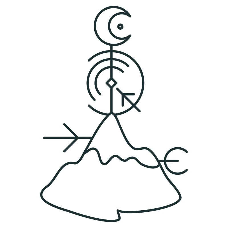 BOHO mountain top moon directions
