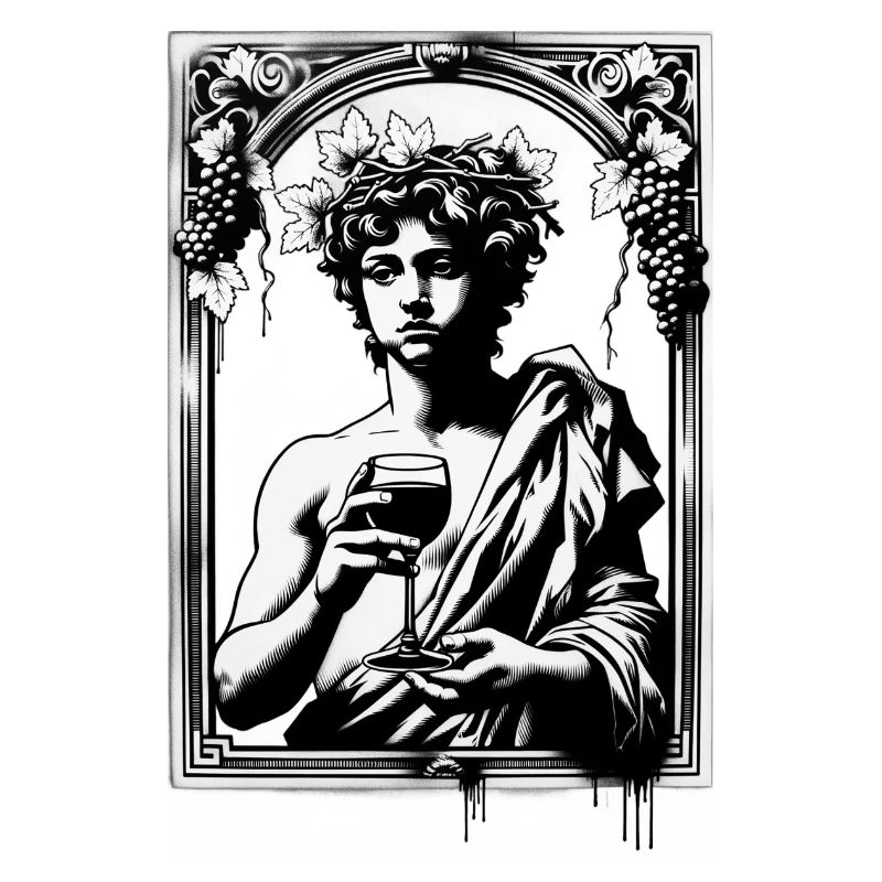 Bacchus trinkt heimlich Bier