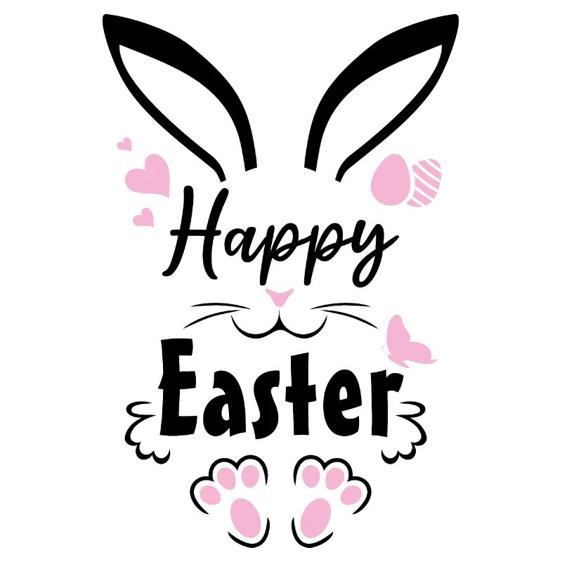 Design de Pâques mignon avec lapin