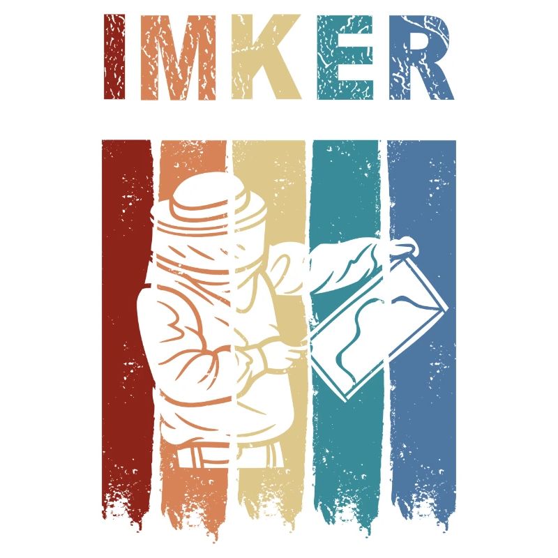 Der Imker in weiß