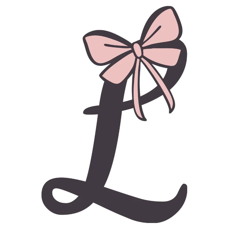 Anfangsbuchstabe L Schleifchen