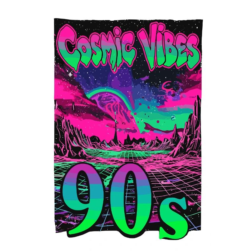Cosmic Vibes 90s Retro Neon
