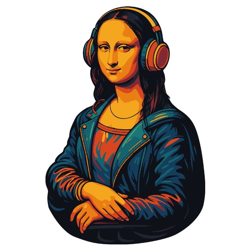 The Mona Lisa (barely) distracted