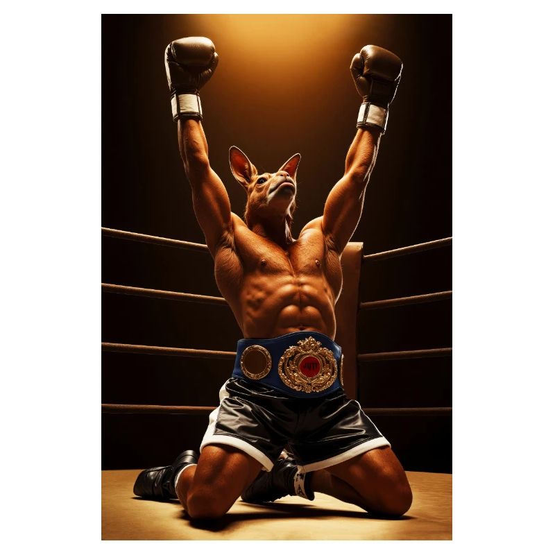 Champion Kangaroo Humanoid Boxer