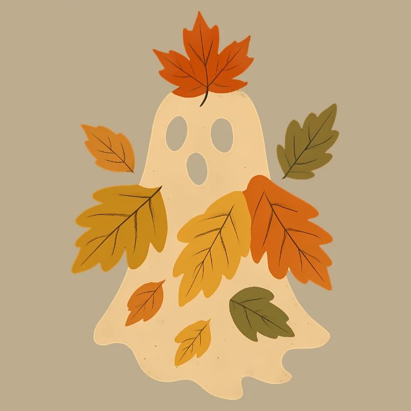 Herbstgeist mit Blättern