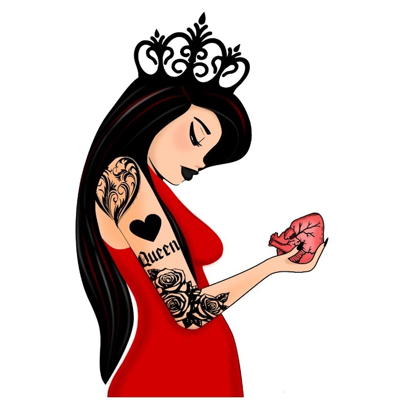 Punk Herz Dame