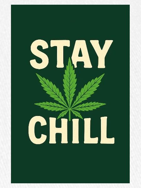 Stay Chill Cannabis Leaf