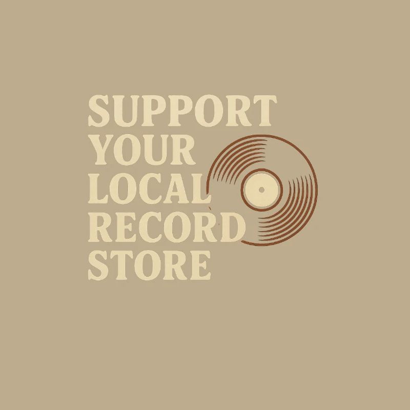 Support Local Record Store Vinyl Tee