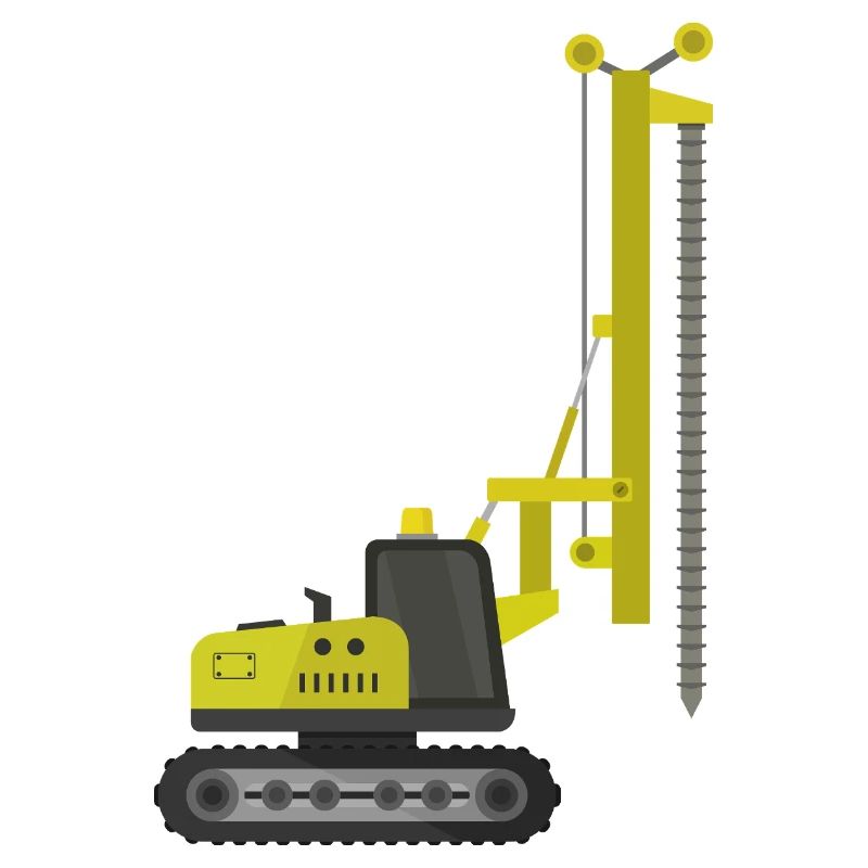 Plateforme de forage à chenilles