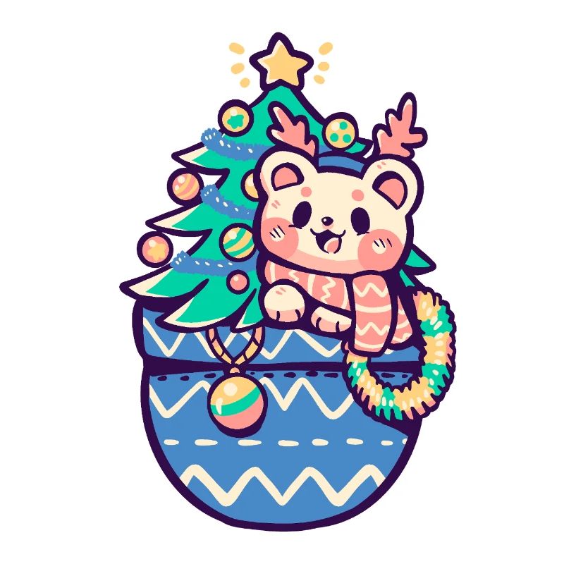 Poche pleine de joie festive