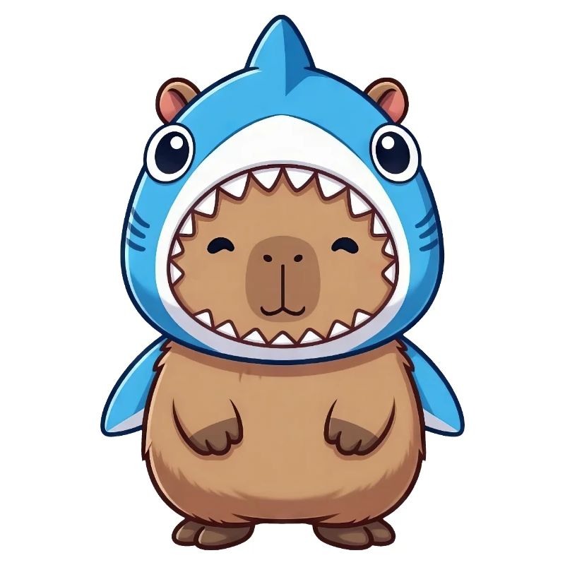 Costume de cochon d’Inde Hamster Capybara mignon Samba