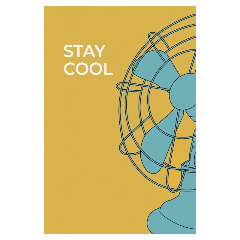Stay Cool – Modernes Ventilator Poster