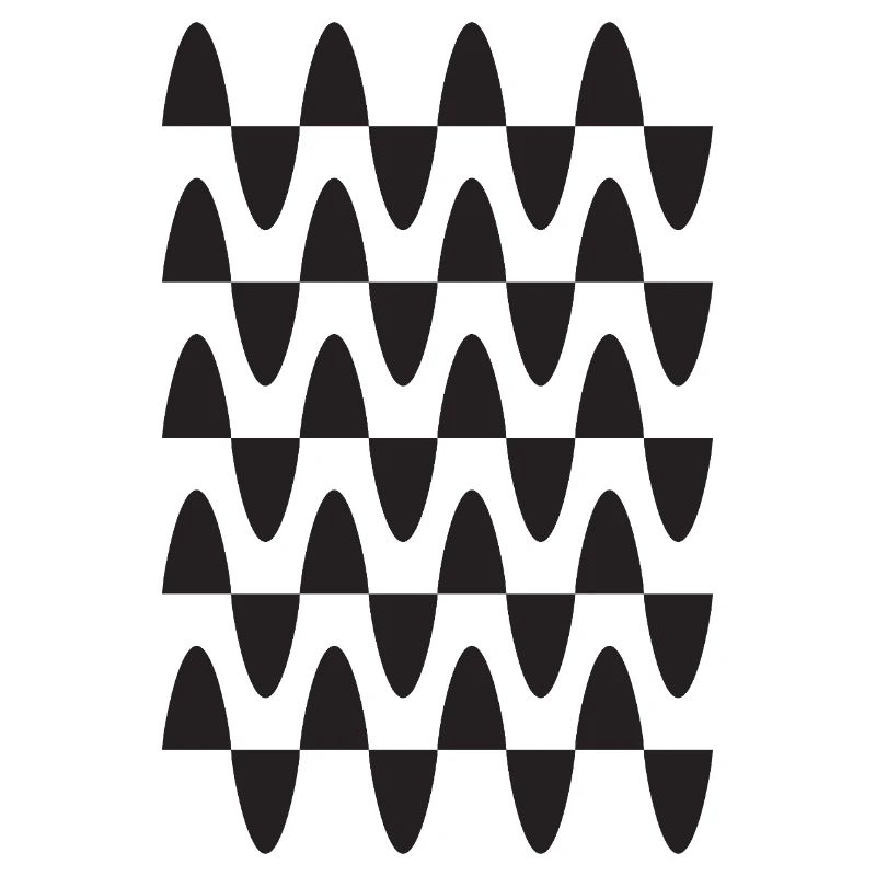 Midnight Wave Grid Pattern