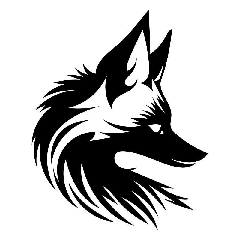 Mignon mignon Fox Tattoo Style de portrait