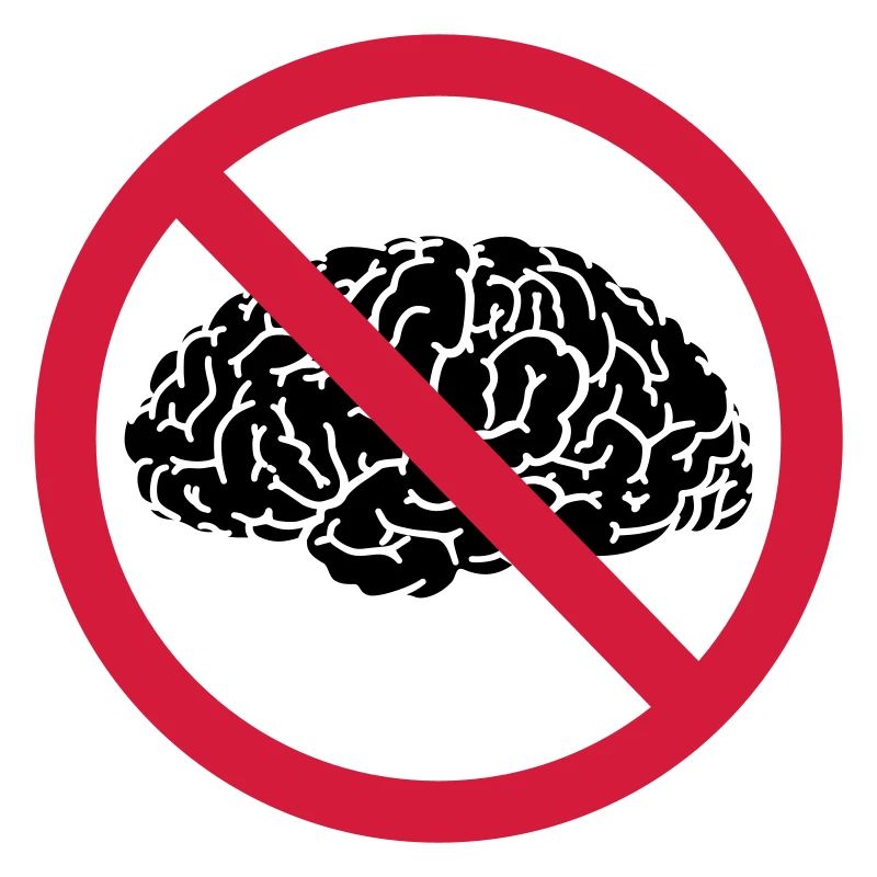 pas de cerveau permis