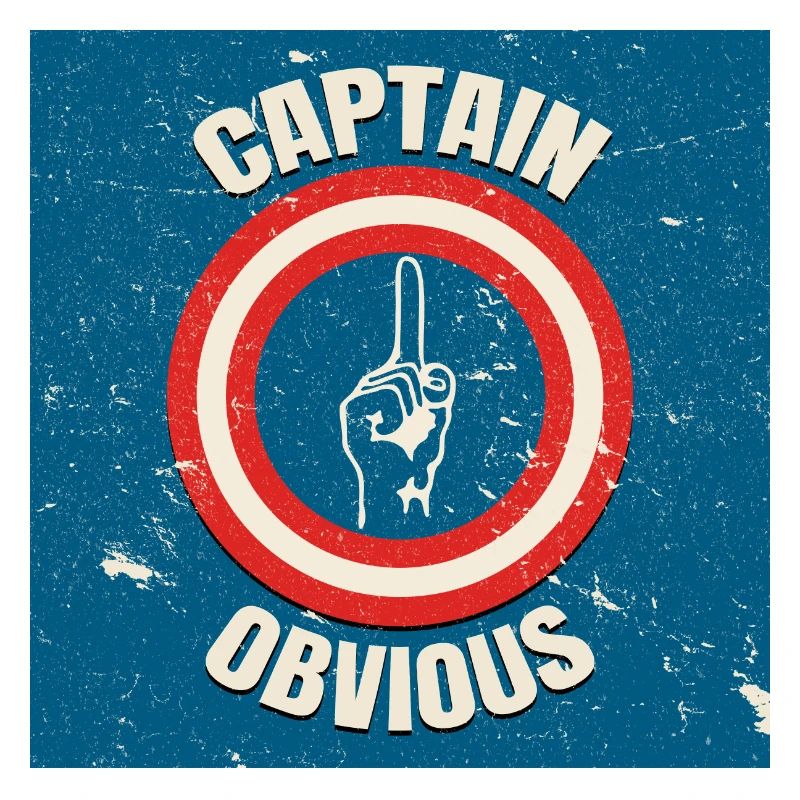 Place d’affiche vintage Captain évident