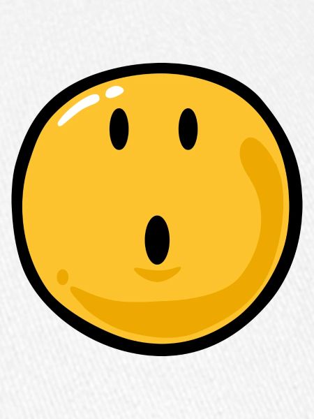 Smiley surprised