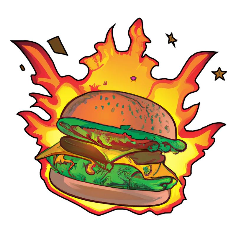 Burning Burger / Cheeseburger