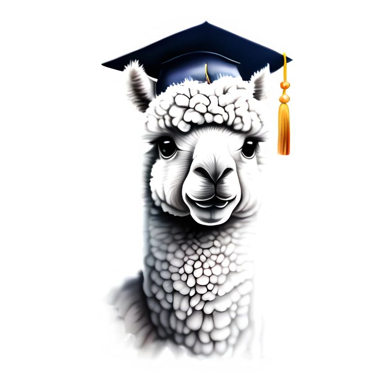 Bachelor Schulabschluss Alpaka Studium Absolvent