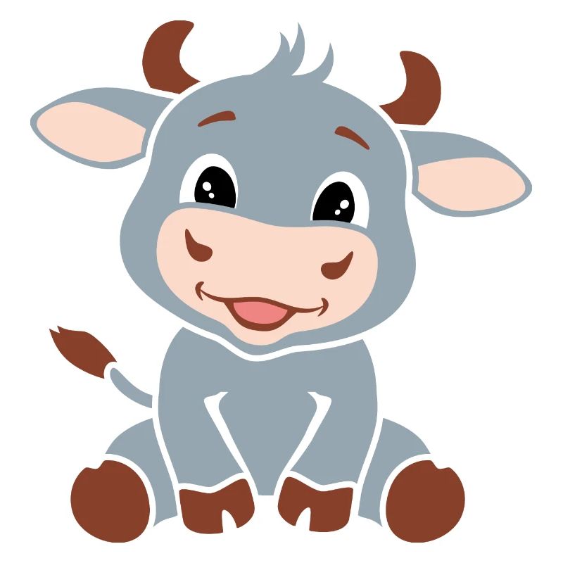 Mignon bébé taureau
