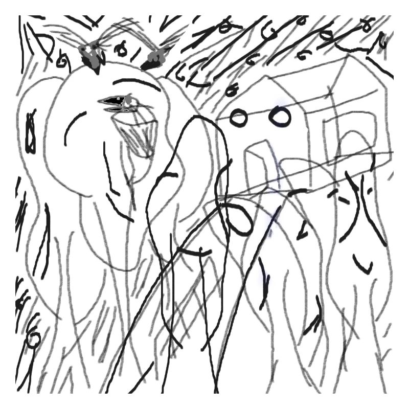 Transparent animated forest