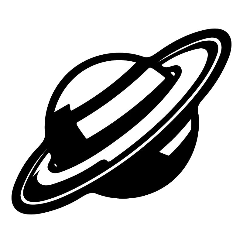 Ringed planet in the solar system universe