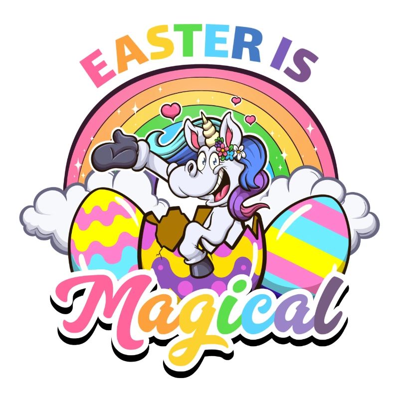 Easter Is Magical Cartoon