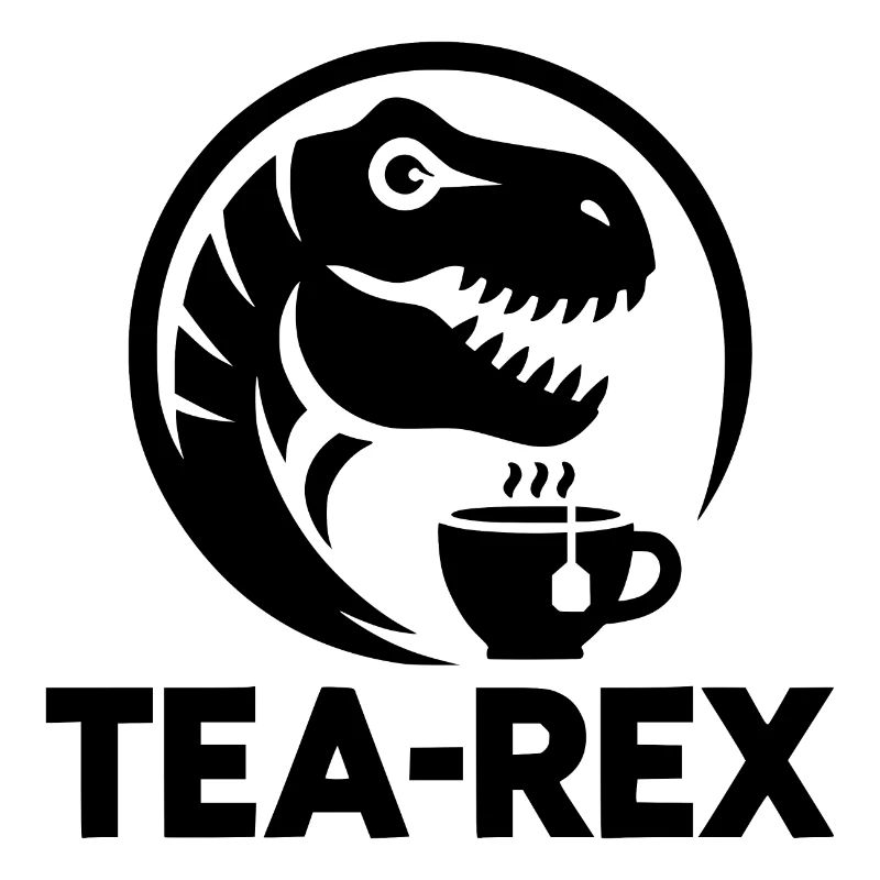 Humour de bureau d’animal Logo Tea-Rex drôle