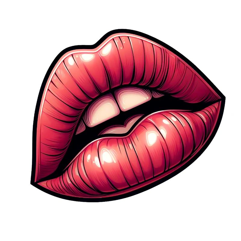 Red Lips - Intense Sensuality