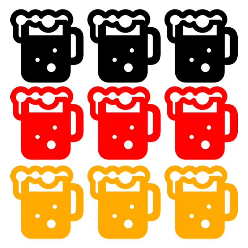 Deutschland Bier Flagge