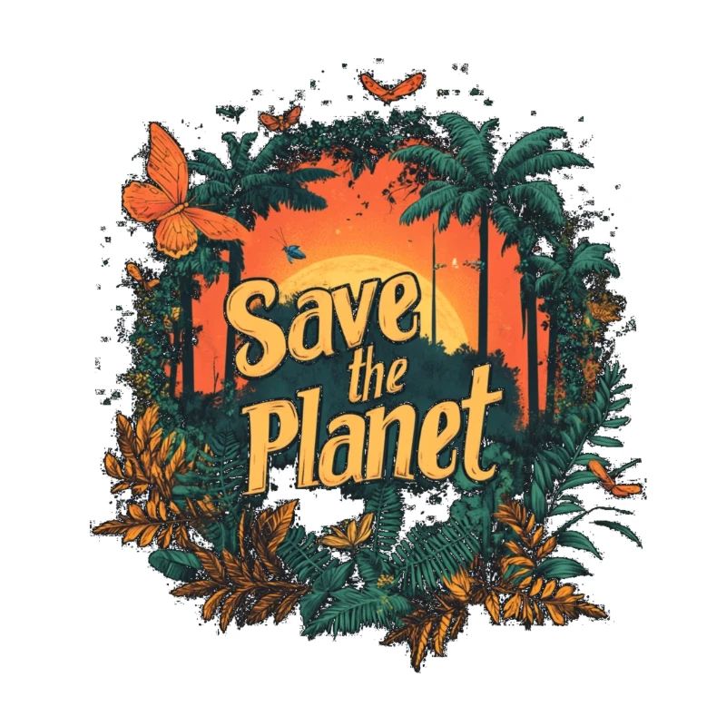Save the planet Butterfly