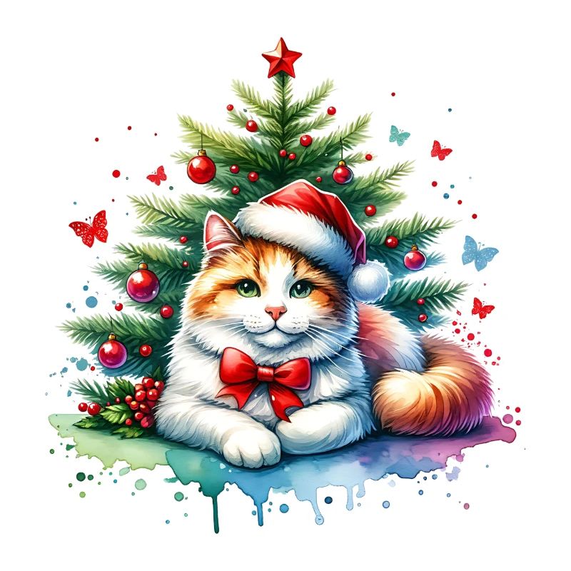 Chat mignon Noël