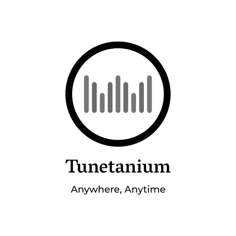 Tunetanium Logo Black Transparent
