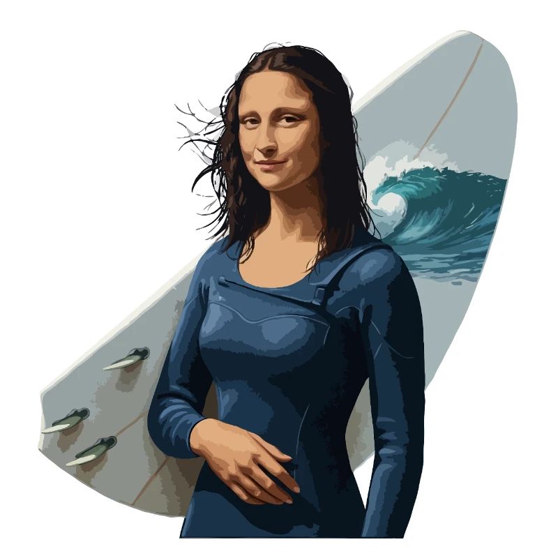 Mona Lisa Surf Babe