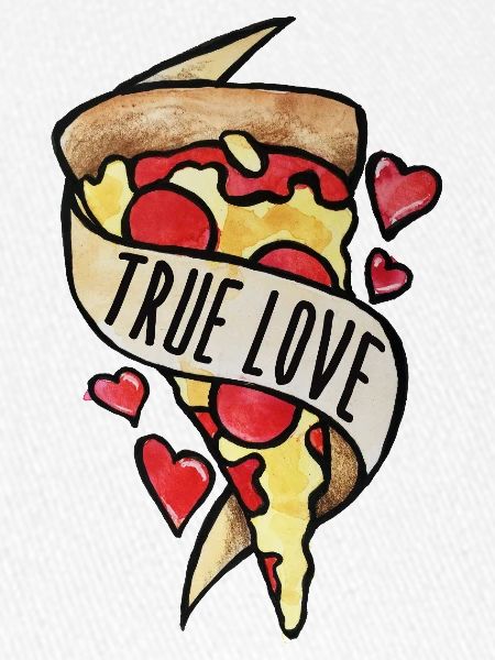Wahre Liebe Pizzaherzen