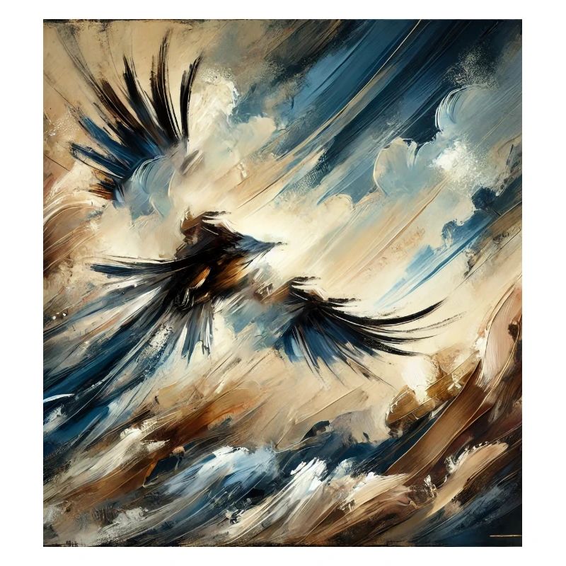 Abstract Eagle Flying