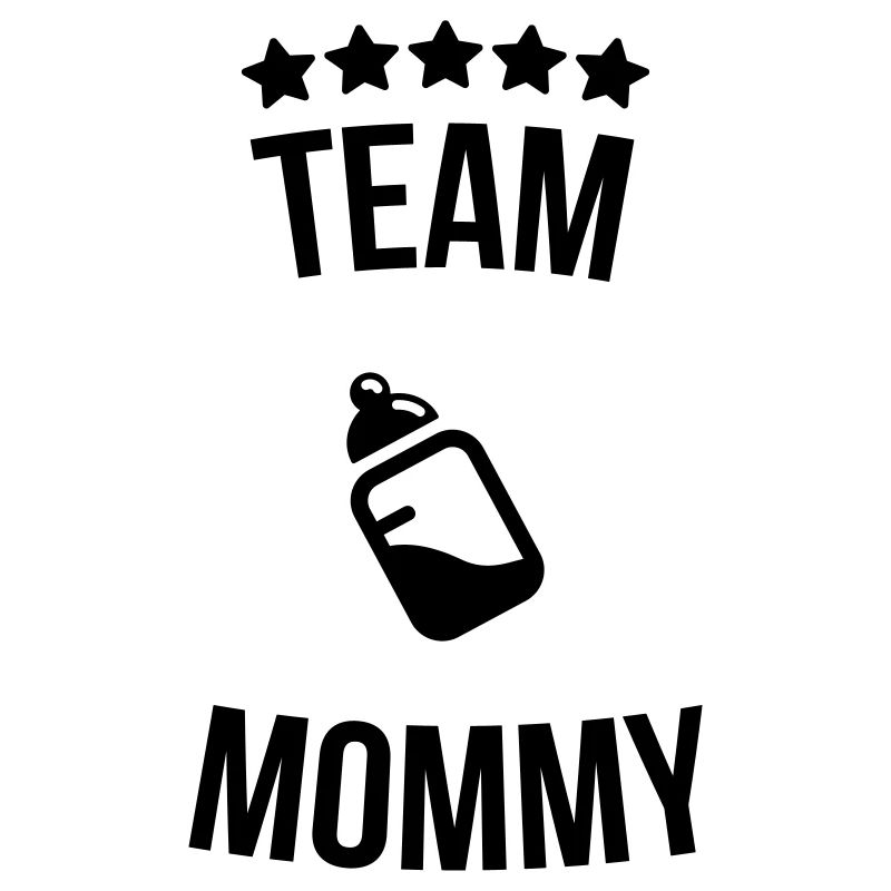 Team Mommy Mutti Mutter Fläschchen Milch