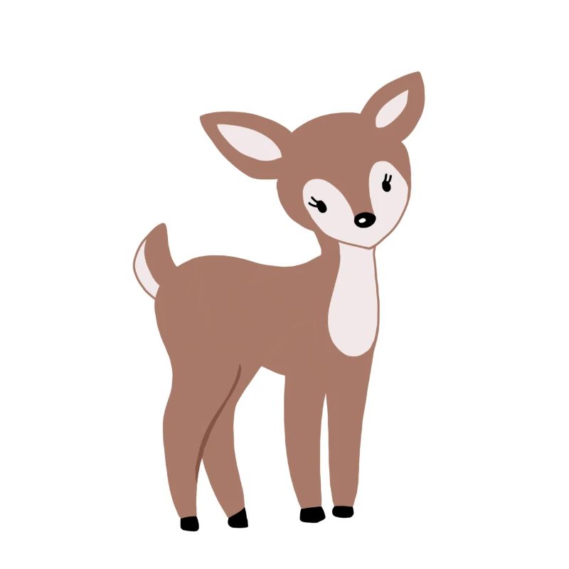 Süßes Rehkitz Bambi